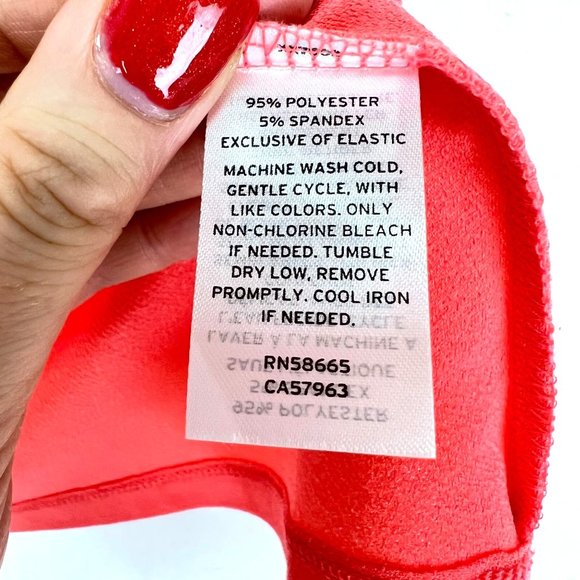 NWT Halogen Coral Glow Puff Shoulder V-Neck Top Shirred Detail Women's Size XS - Picture 4 of 7